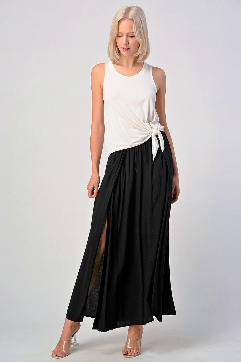 Flowy Maxi Skirt with Slits