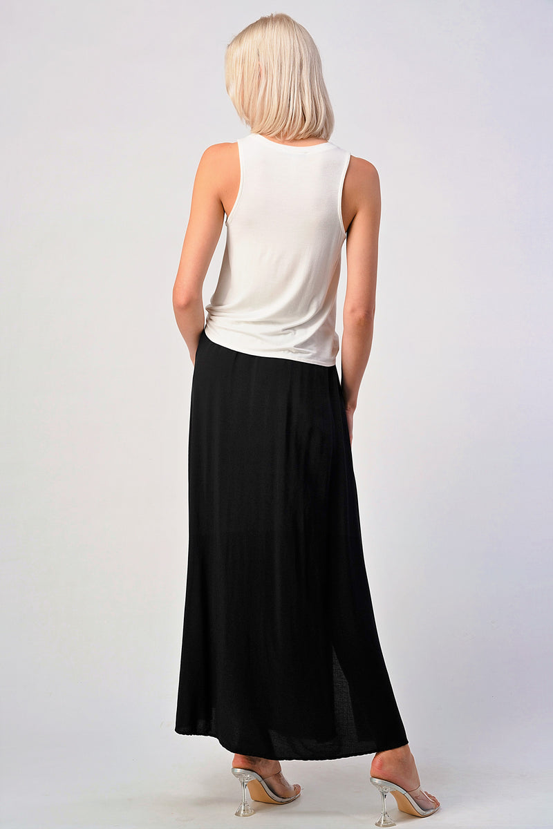 Flowy Maxi Skirt with Slits