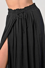 Flowy Maxi Skirt with Slits