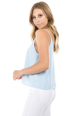 Woven V Neck Cami Top