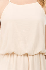 Chiffon Cami Dress with Elastic Waist